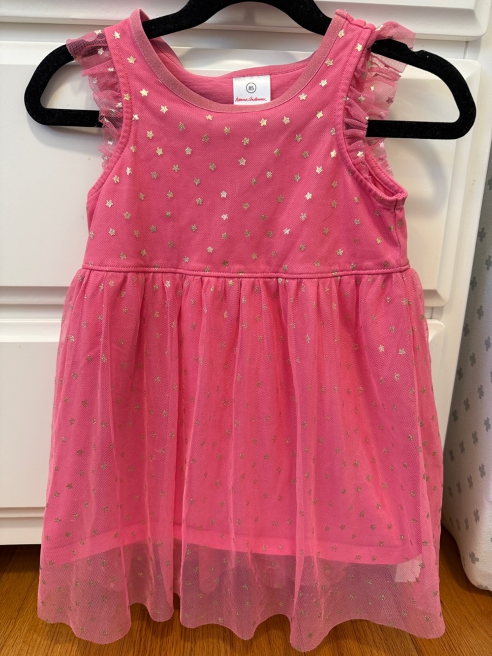 Sleeveless pink party dress 2T